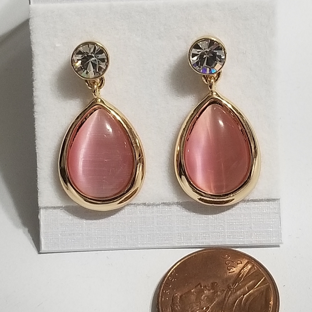 Cuprum opal earrings